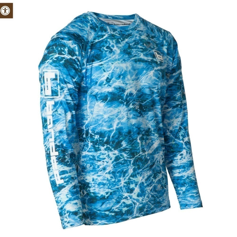 Branded Performance Adventure Shirt – Mock Neck Mossy Oak Nautical